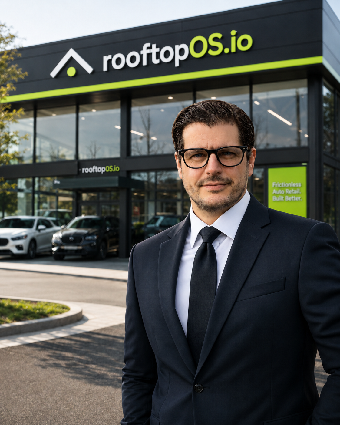 Ken Criscione, founder of AutoCurb, in a dealership setting